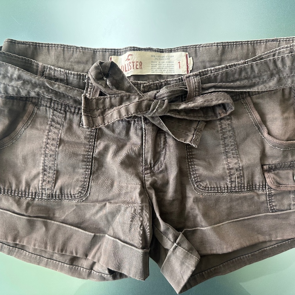 Vintage Brown Hollister Cargo Shorts
